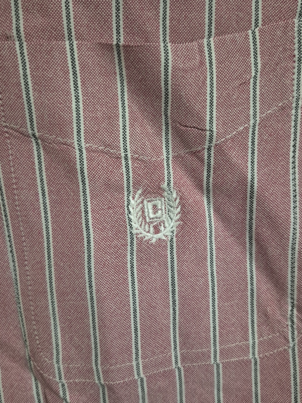Chaps Pink Striped Long-Sleeve Dress Shirt - Picture 2 of 4